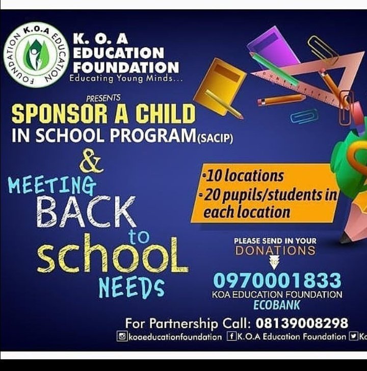 sponsor a child flyer